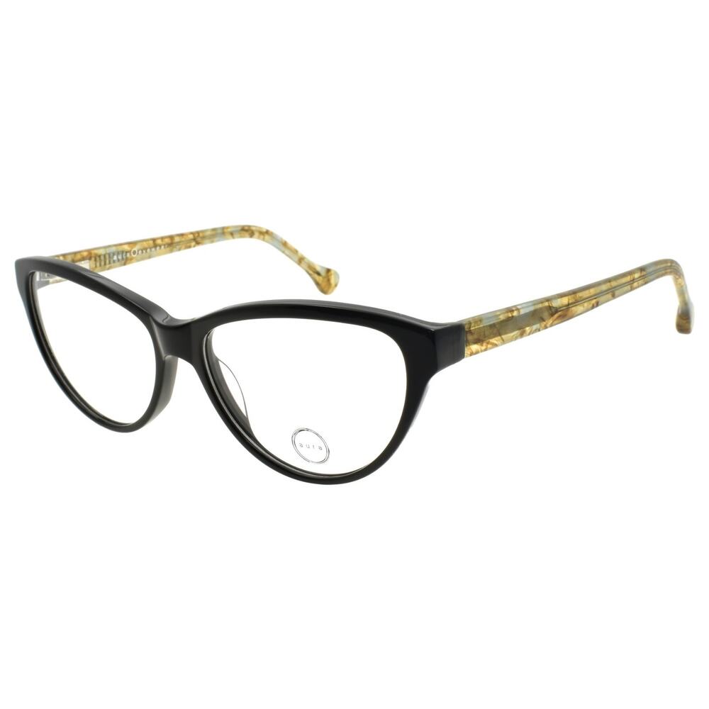 Aura Talullah BLK Women's Eyeglasses Frames Cat Eye Acetate 56-15-140 Black